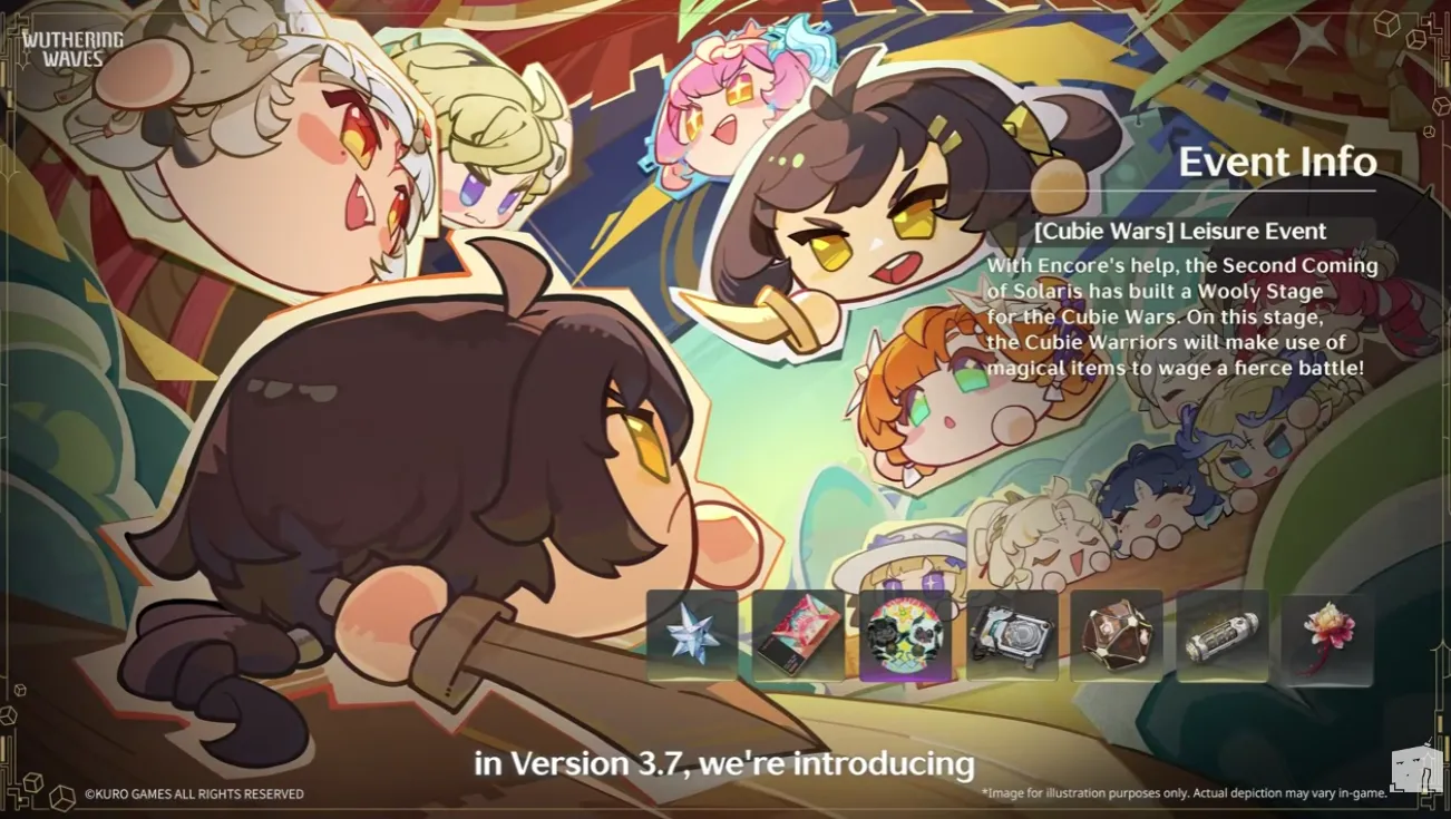 WuWa 3.7 Cubie Wars event