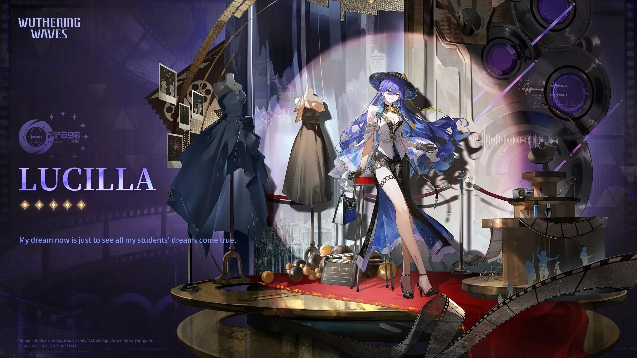Lucilla official banner artwork from Wuthering Waves Version 3.4