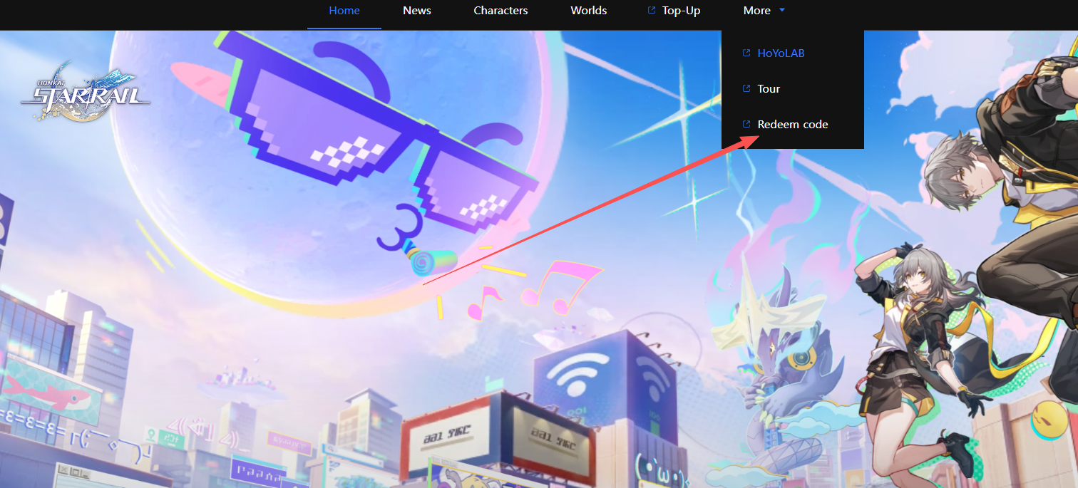 Visit the Honkai: Star Rail redemption page: https://hsr.hoyoverse.com/gift