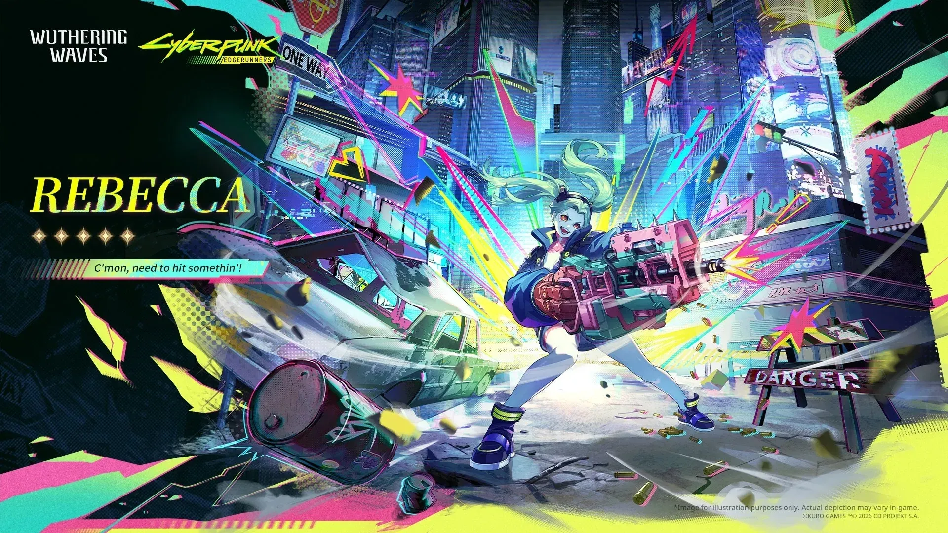 Rebecca official banner artwork from Wuthering Waves Version 3.4