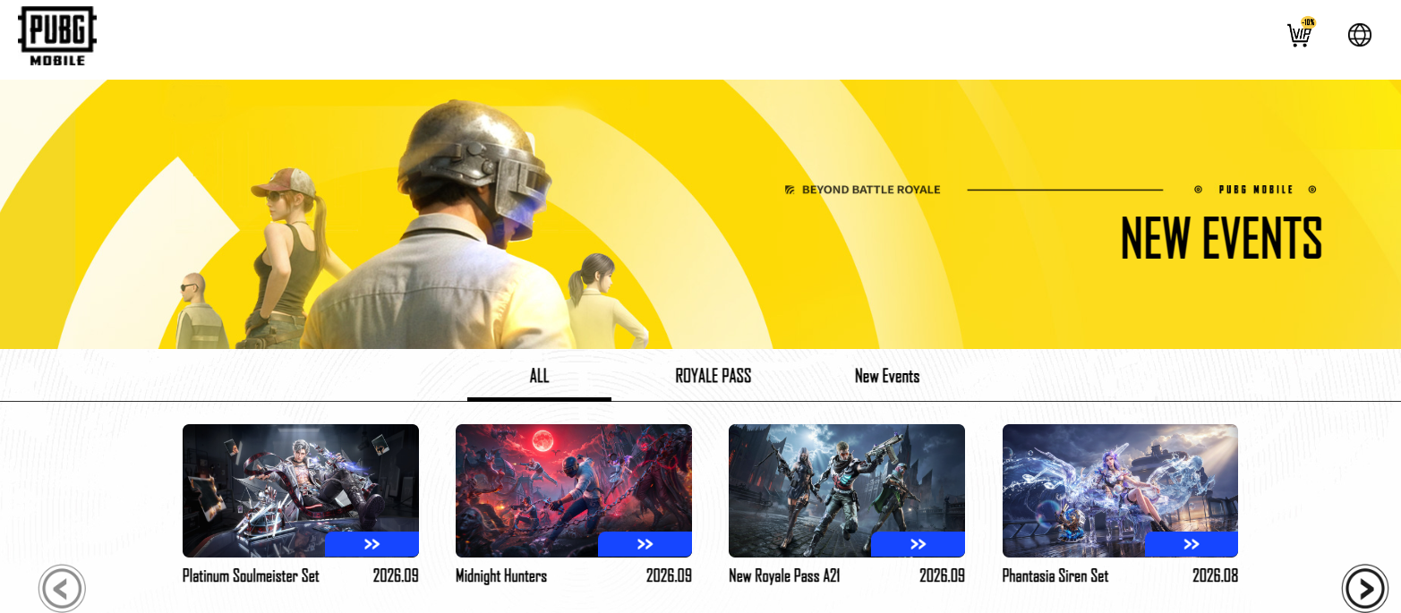 PUBG Mobile Events