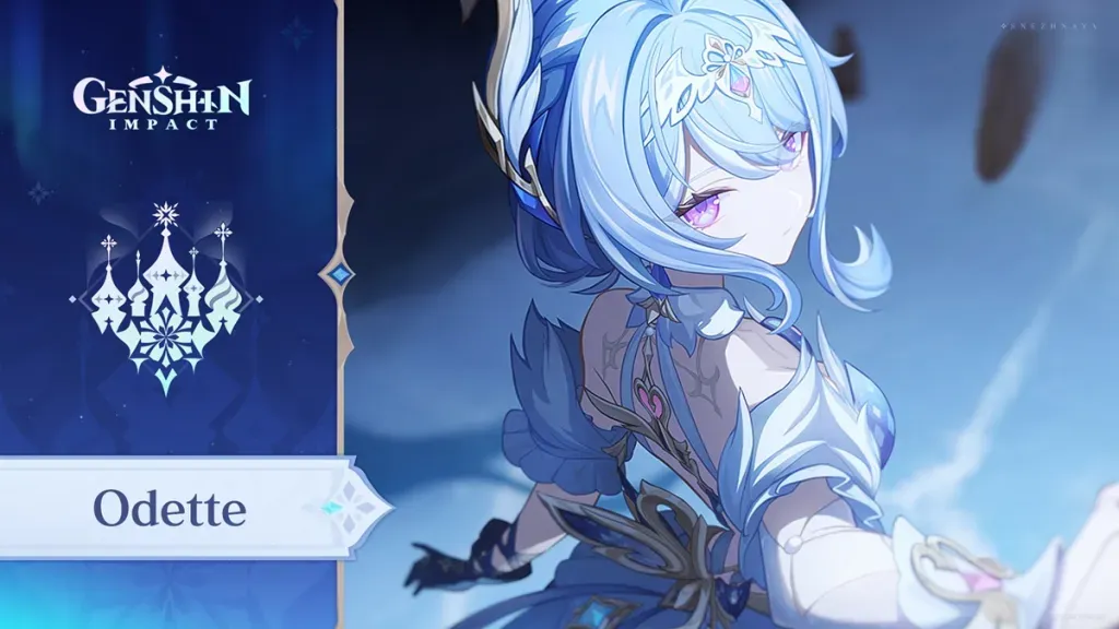 Odette character artwork in Genshin Impact