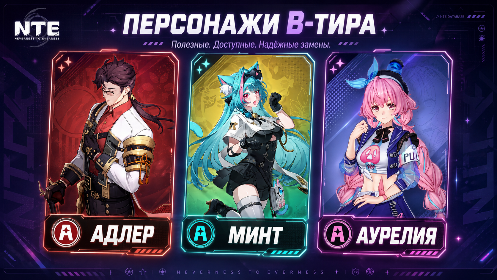 персонажи B-тира