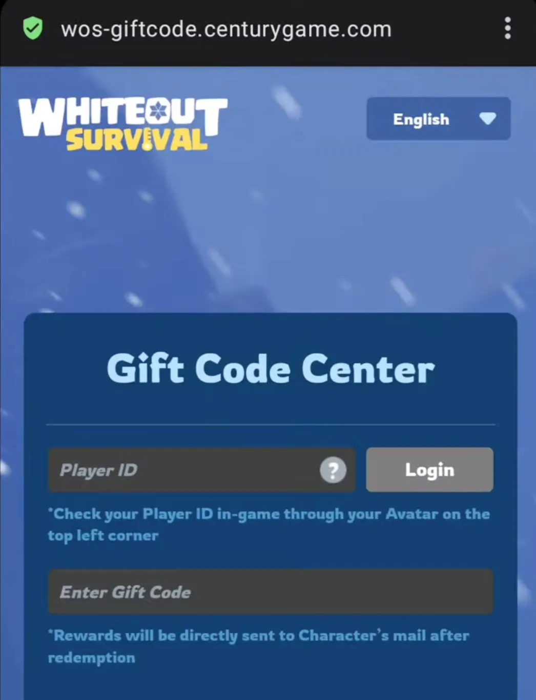 Whiteout Survival Gift Code Center