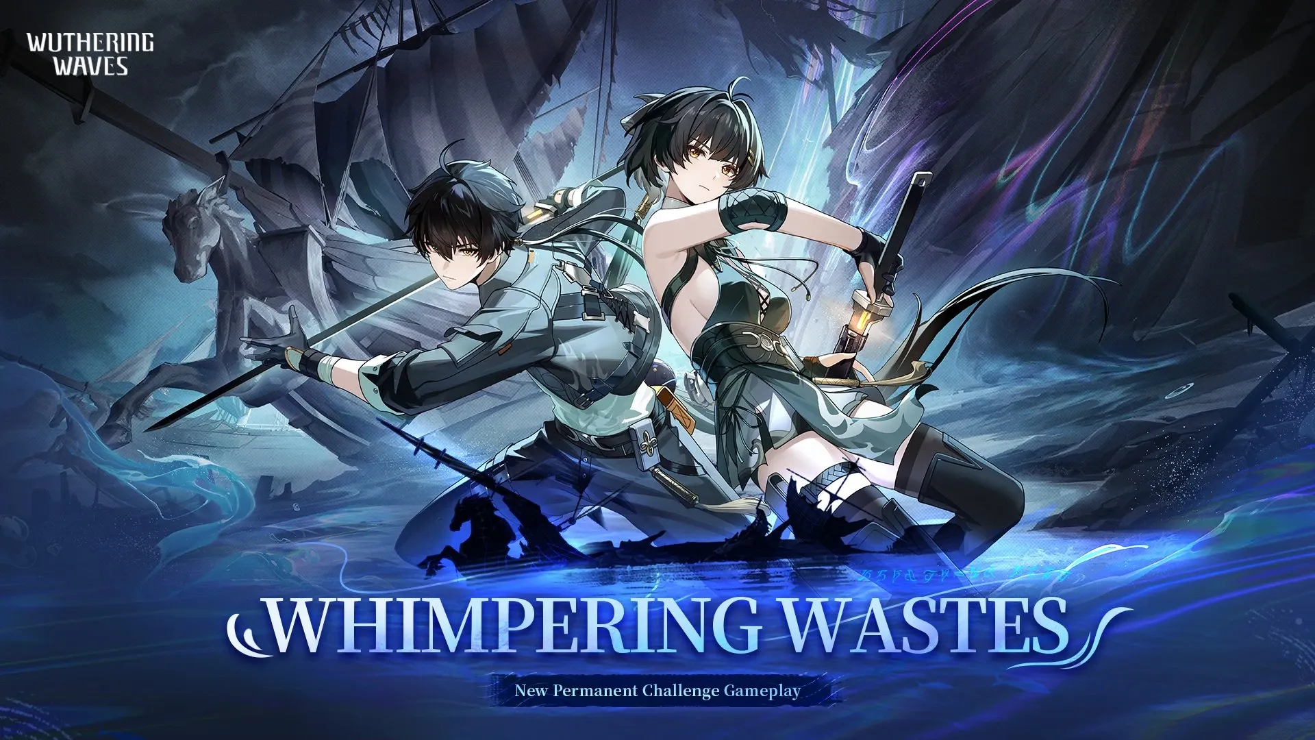Wuthering Waves Whimpering Wastes permanent challenge gameplay banner