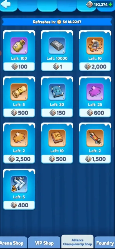 KO Rewards, Tiers, Statue Bonuses and Championship Shop