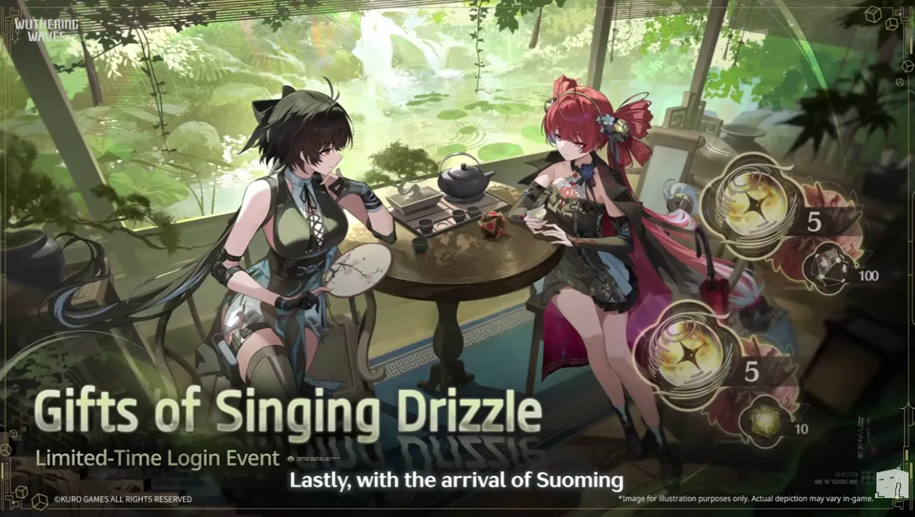 WuWa 3.7 Gifts of Singing Drizzle login rewards